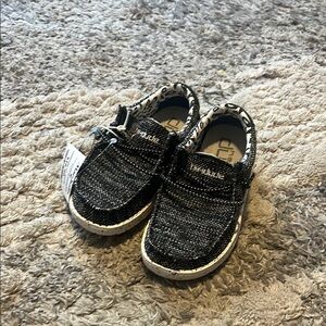 Hey Dude Black Moccasins Slip-On Comfort